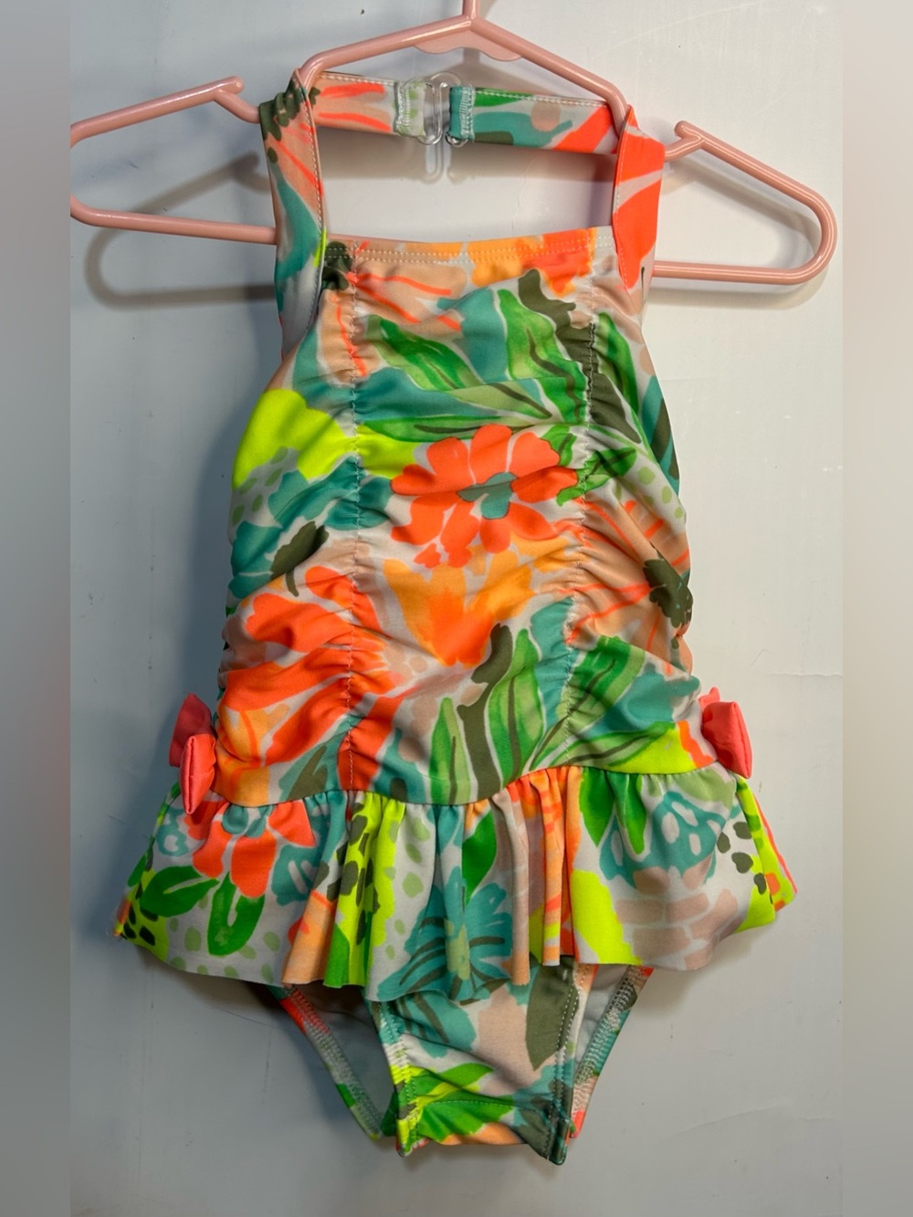 Cat & Jack Tropical Print Swim Suit Baby Girl 18 Months